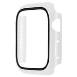 mumbi Coque de Protection en Verre trempé Compatible avec Apple Watch Series 4/5, 44 mm, Transparente