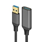 Eono USB 3.0 Extension Cable 3m, USB 3.0 A Male to A Female USB Extender Lead 5Gbps High Speed Data Transfer Compatible with Printer, Scanner, Keyboard, Oculus Rift, Camera, Black