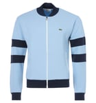 Lacoste Mens Heritage Teddy Style Zip Jacket in Blue Cotton - Size X-Small