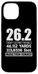 Coque pour iPhone 14 26,2 MILES 46,112 YARDS 313,886 PIEDS MARATHON COURNER Meme