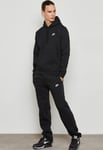 Nike Mens Sportswear Club Fleece Hooded Tracksuit in Black - Size X-Large