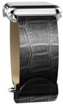 Leather Strap Apple Watch X-Doria Lux Band Chrome Pin Buckle 42mm Black Genuine 