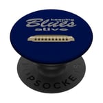 Harmonica blues harp jazz PopSockets PopGrip Adhésif