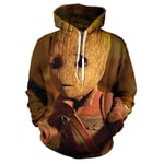 (W-1489-XXS）Guardians of the Galaxy Groot Miesten Hupparit Puserot 3D-tulostettu