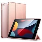 ESR Case for iPad 9th Generation (2021)/8th Generation (2020)/7th Generation (2019), Lightweight Trifold Case for iPad 10.2 Inch [Auto Sleep/Wake Cover] [Viewing Stand] Ascend Series, Rose Gold