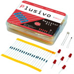 Plusivo Kit med motstånd - 10 Ohm till 1 MOhm (600 Totalt)