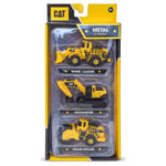 CAT Toys Collectible Diecast Vehicle Set Wheel Loader, Steam Roller & Excavator