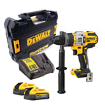 Dewalt DCD999H2T 18V XR XRP Brushless Combi Drill 2x5Ah, Charger  T-STAK Case