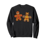 Marvel Deadpool & Wolverine Holiday Matching Gingerbread Men Sweatshirt