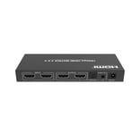 NÖRDIC 2x2 HDMI 2.0 Matrix switch 4K60Hz med Extraktor Toslink & Stereo EDID HDR HDCP2.2 Dolby Digital+ DTS 5.1