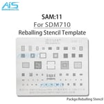 Amaoe SAM1-17 BGA Reballing Stbbles Pour Samsung Toutes les séries A gamme complète Exynos CPU RAM EMMC POWER Chargeur IC 18/Net Réparation - Type SAM11