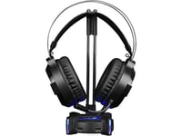 Marvo Illuminated Headphone Stand Hz-04, 4X Usb 3.0 Hub, Black, Marvo