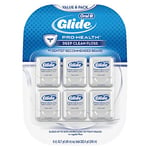 Oral-B Glide Pro-Health Dental Floss, Deep Clean, Mint, 40m, Pack of 6