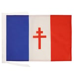 AZ FLAG Drapeau France Libre 1940-1944 45x30cm - PAVILLON français de la résistance 30 x 45 cm Haute qualité