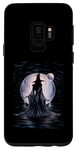 Coque pour Galaxy S9 Witch Moon Magic Spellcaster T-shirt graphique Femme