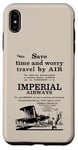 iPhone XS Max Imperial Airways Vintage 1930s Air Travel Ad Case