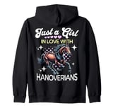 Horse Hanoverian Girl Loves Hanoverian Zip Hoodie