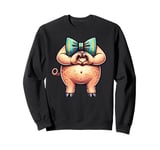 Heart Sign Pig Costume Funny Halloween Womens Mens Kids Sweatshirt