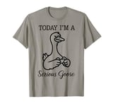 Today I'm a Serious Goose Funny Gaming Meme Silly Goose Game T-Shirt