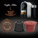 Reusable Coffee Capsule Filters for Nespresso Coffee Machine with Brush Spoon