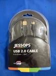 1.8m USB Hi-Speed A to mini-B Charging Sat Nav/Cam Cable Power Data Lead Jessops