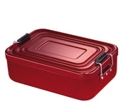 Kitchen Pro Lunchbox Large Aluminum in the Color Red 23x15x7cm