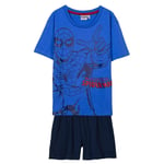 Pyjama Manches Courtes Single Jersey Spider-Man BLEU - 6 Ans | GARÇON CERDÀ