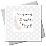 Sympathy Card, Condolence, Thinking of you, Ferns, Thoughts & Prayers, QUI040