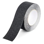 Ruban antidérapant,Bandes antidérapantes avec Ruban adhésif antidérapant pour escaliers, marches, revêtements de Sol, Ruban antidérapant Solide, Autocollant, Noir (5cm x 10m, Noir), BOMEI PACK