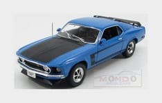 1:18 WELLY Ford Usa Mustang Boss 302 1969 Blue Matt Black WE12516BL Model