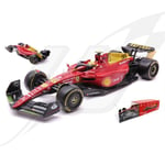 [FR] Burago FERRARI F1-75 N.55 CARLOS SAINZ MONZA 2022 75th ANNIV.W/HARD CASE 1: