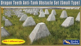 Gecko Models 1/35 Dragon Teeth Anti-Tank Obstacle Set - 35GM0084