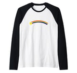 colorful LGBTQ Falling Star Space Raglan Baseball Tee