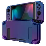 eXtremeRate PlayVital Coque de Protection pour Nintendo Switch Console Coque Grip Protection Manette pour Switch Joycon Housse de Protection pour Switch(Jacinthes Translucide Dégradé)