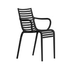 Driade - PIP-e Armchair / Dark Grey - Matstolar utomhus - Philippe Starck - Grå - Plast