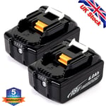 2X 6.0Ah LED BL1860 Battery For Makita 18Volt LXT BL1860 B BL1850 BL1840B BL1830