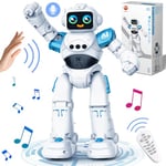 VATOS Robot Jouet pour Enfants de 3 à 12 Ans - Robot télécommandé, Commande gestuelle Programmable RC Robot Jouet Dancing Walking Smart Robot Garçons Filles Cadeau d'anniversaire