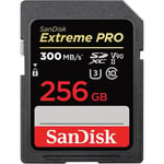 SANDISK Extreme PRO 256GB SDXC Memory Card up to 300MB/s UHS-II Class 10 U3 V90