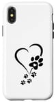 iPhone X/XS Dog Paw Heart Baby Dogs - Dog Paw Print Dog Paws Hearts Case