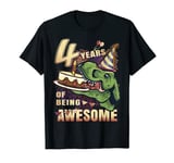 Birthday Dinosaur for 4 Year Old Boys | Dino 4th Birthday T-Shirt