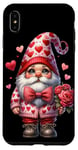 iPhone XS Max Heart Gnome Graphic And Valentines Flowers For Her Cute Love Case