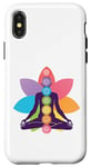 Coque pour iPhone X/XS Amour Yoga Spiritualité Méditation Sept Chakras Spirituel