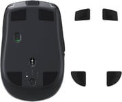 Patin Pour Souris Compatible Avec Logitech Mx Anywhere 2S-Pied De Souris De Remplacement Autoadhésif En Caoutchouc Souple-Noir