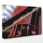 Big Box Art Cello Instrument (2) Canvas Wall Art Print Ready to Hang Picture, 30 x 20 Inch (76 x 50 cm), Multi-Coloured