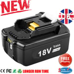 18V 7.0Ah Li-ion Battery for Makita BL1830 BL1840 BL1850 BL1860 With LED Display