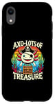 Coque pour iPhone XR Costume de pirate au trésor d'axolotl fantaisiste