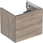 Geberit ONE 505.261.00.6 Kommod 60 x 47 cm, 2 lådor Valnöt