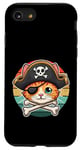 Coque pour iPhone SE (2020) / 7 / 8 Adorable chat avec chapeau de pirate pour enfant