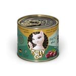 KITTY Cat Paté Wild & Coeurs de volaille - 6 x 200 g - Nourriture humide pour chat - Sans céréales - Avec taurine - Huile de saumon et moule aux orles vertes - Aliment complet à haute teneur en viande