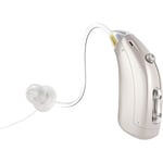 Appareil auditif numérique rechargeable BTE TWS, amplificateur de son, senior, argent, oreille gauche